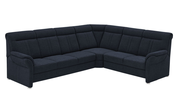 Basis-Ecksofa plano|FORM Favorit, in der Farbausführung Blau, Schrägansicht