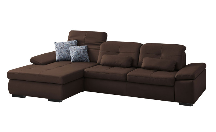 Komfort-Ecksofa plano|FORM Athen, in der Farbausführung Kastanie