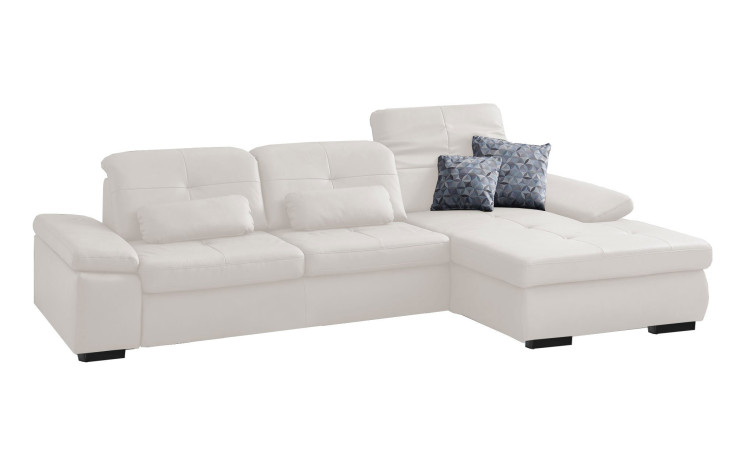 Komfort-Ecksofa plano|FORM Athen, in der Farbausführung White