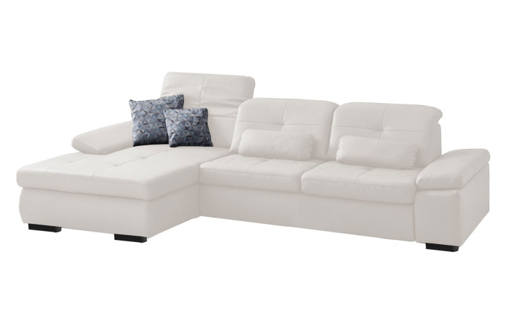 Komfort-Ecksofa plano|FORM Athen, in der Farbausführung White