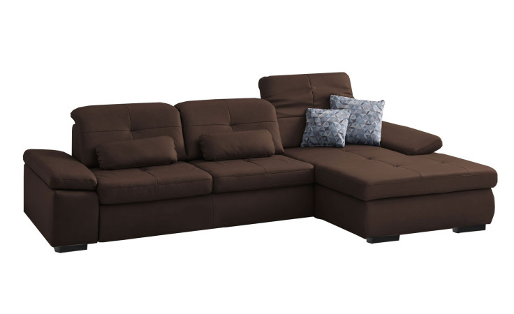 Komfort-Ecksofa plano|FORM Athen, in der Farbausführung Kastanie