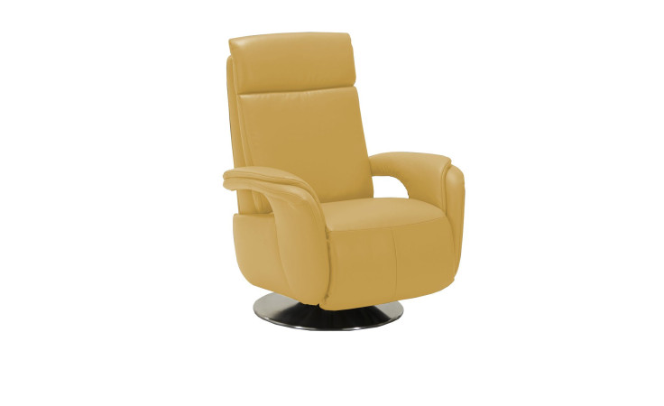 Komfort-Relaxsessel plano|FORM Freeway, in der Farbausführung Yellow, Schrägansicht