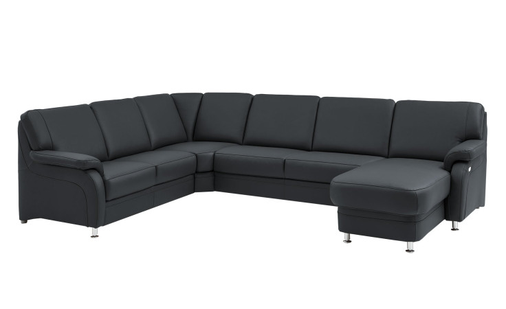 Basis-Wohnlandschaft plano|FORM Tyler, in der Farbausführung Anthrazit, Schrägansicht