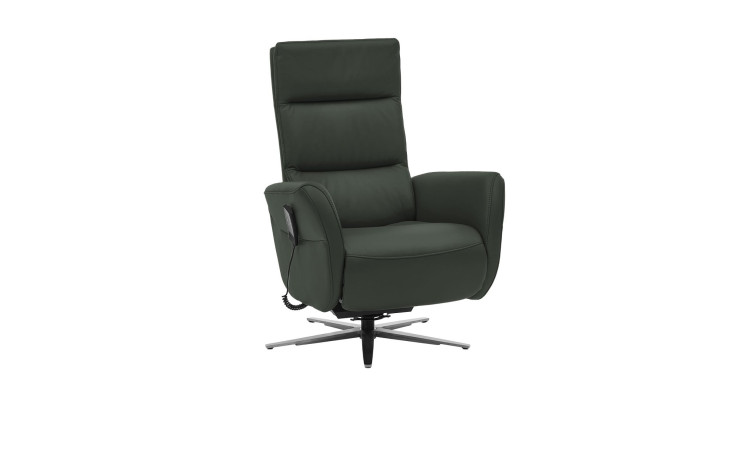 Komfort-Relaxsessel plano|FORM Rimini in der Farbausführung Oliv, Schrägansicht