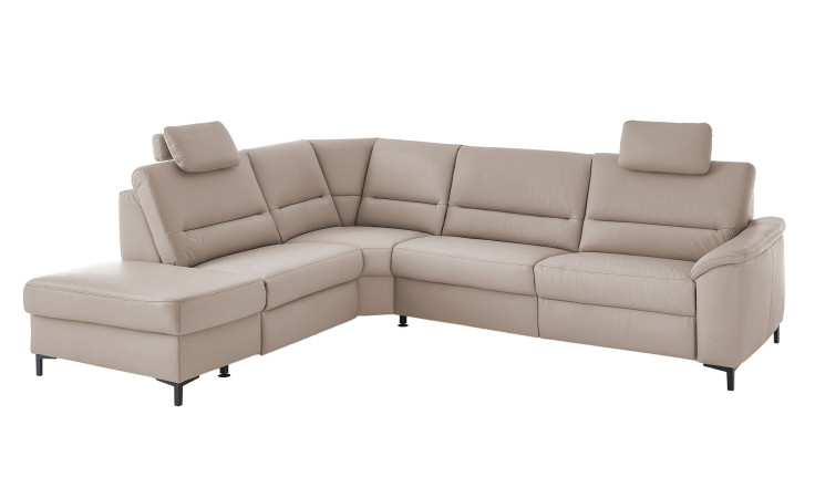 Komfort-Wohnlandschaft plano|FORM Enna, in der Farbausführung Pearl