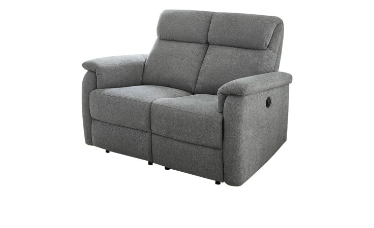 Sofa 3-Sitz Alana, in dem Stoff Chenille grau.