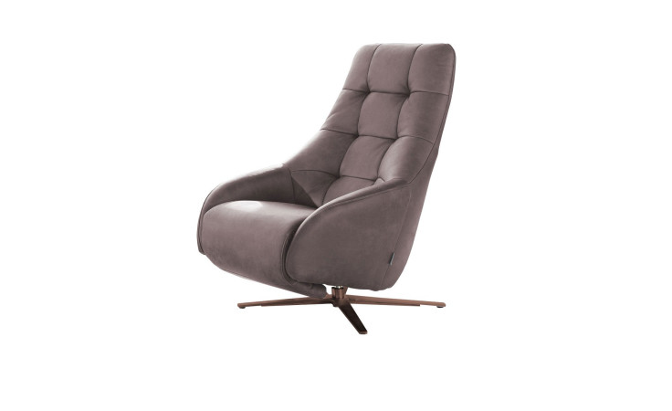 Basis-Einzelsessel Filippoo. in der Farbe Taupe