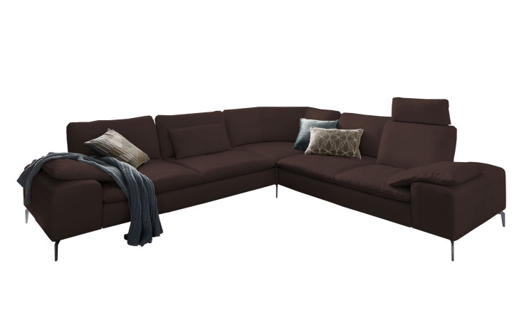 Komfort-Ecksofa Valentino, in der Farbausführung Dunkelbraun