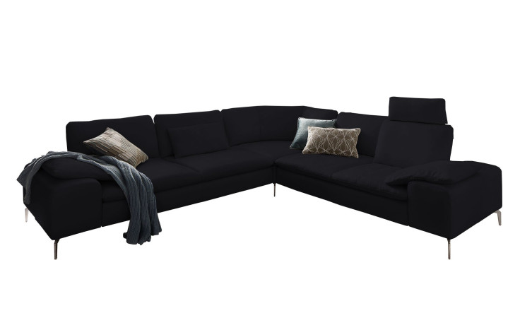 Komfort-Ecksofa Valentino, in der Farbausführung Anthrazit