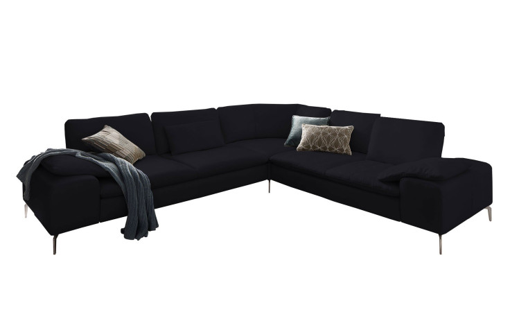 Basis-Ecksofa Valentinoo, in der Farbausführung Anthrazit