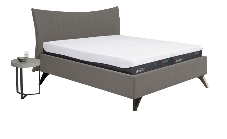 Polsterbett Discovery Design in einem Bezug in Granite Grey.