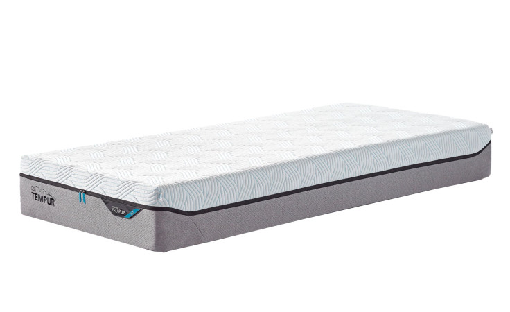 Viscoschaummatratze Discovery PRO Plus SmartCool 100 x 200 cm Soft in einem weißen und Ash Grey Bezug