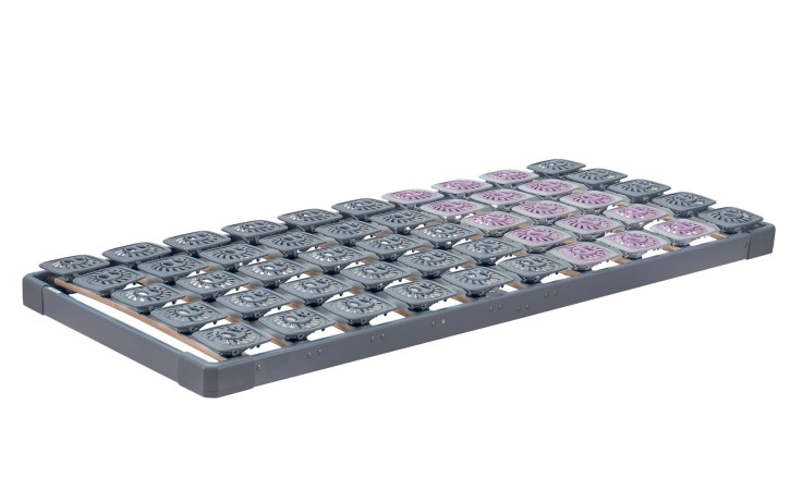 Systemrahmen Discovery Premium Flex 4000 90 x 200 cm in Schiefergrau und Rosa