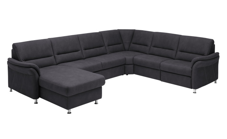 Basis-Wohnlandschaft, in der Farbausführung Grau, Schrägansicht