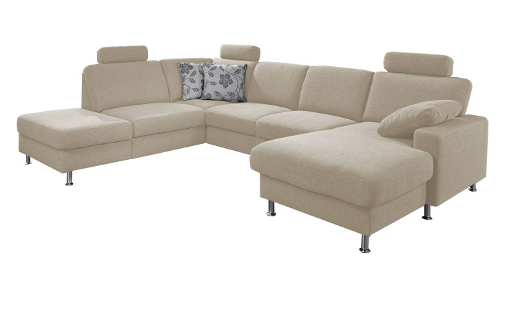Komfort-Wohnlandschaft plano|FORM Nizza, in der Farbausführung Beige