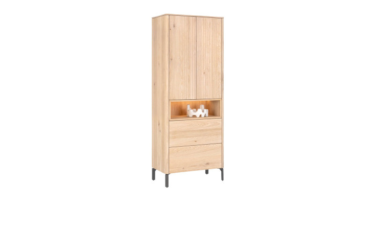 Schrank Trenton in Eichenfurnier mit Push-to-open-Funktion