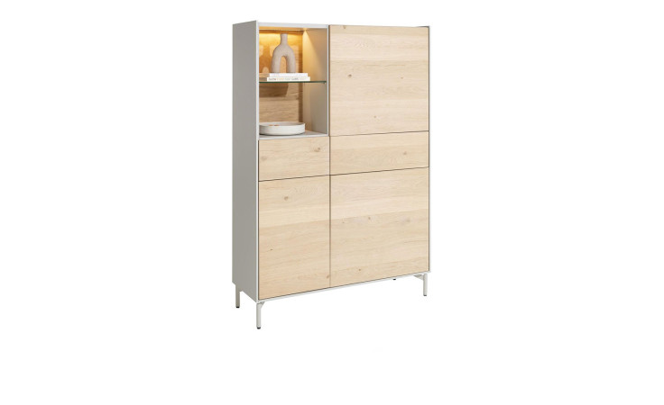 Schrank Niora in der Farbe Natur schräg von der Seite