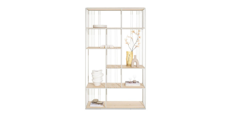 Raumteiler Niro von Xooon aus Eichenfurnier mit 11 Fächern