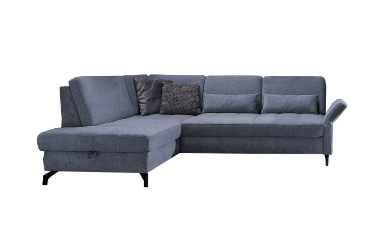 Basis-Ecksofa Westminister in der Farbe Graublau