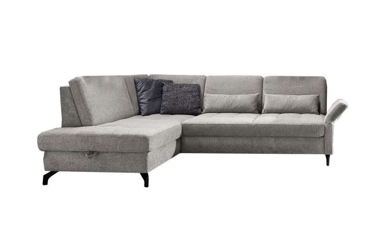 Basis-Ecksofa Westminister in der Farbe Hellgrau
