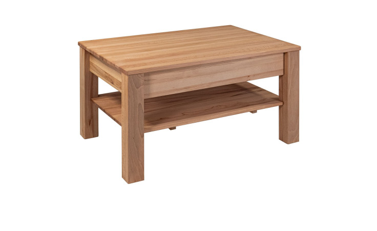 Couchtisch Sun aus Massivholz Kernbuche mit Schublade