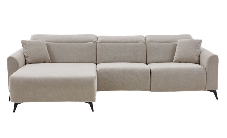 Wohnlandschaft Triest in einem Bezugsstoff in Creme