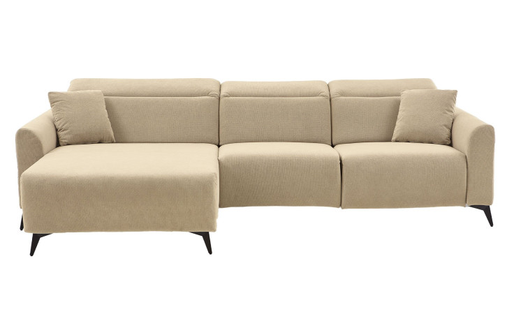 Wohnlandschaft Triest in einem Bezugsstoff in sand