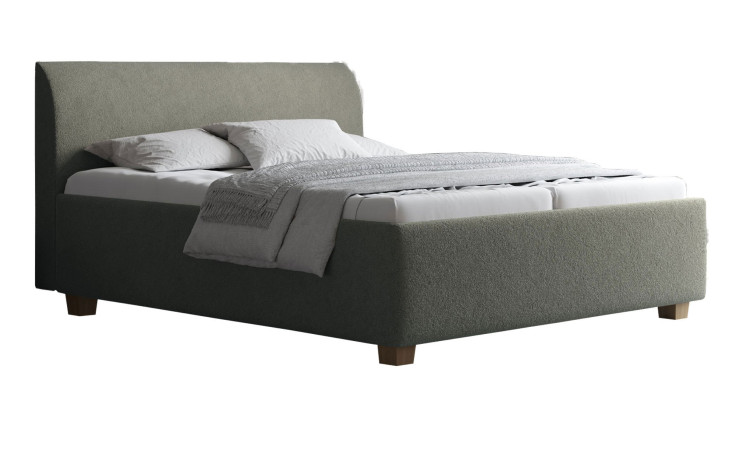 Basis-Polsterbett 600/2-3 in einem Stoffbezug in Mayfly - grün.