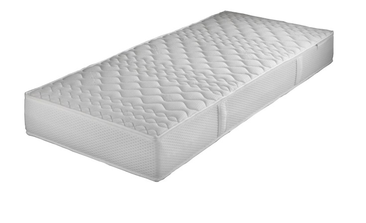 Tonnen-Taschenfederkern-Matratze Komfort TFK Extra Fest 100 x 200 cm in einem weißen bezug