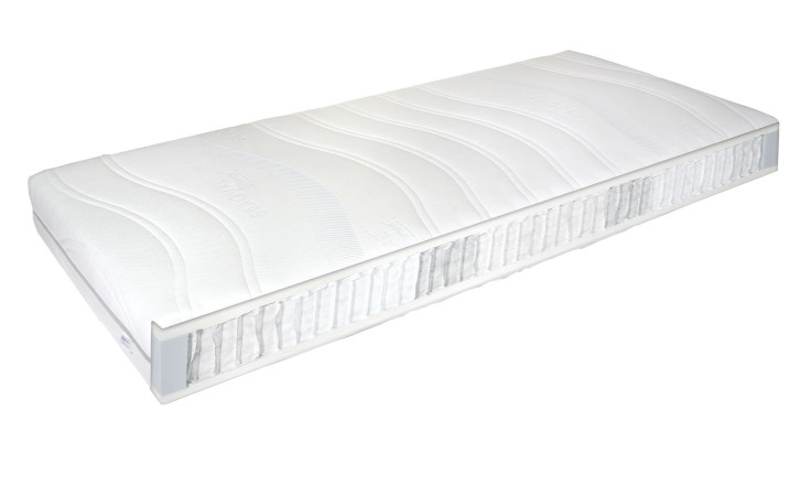 Taschenfederkernmatratze Pro Air Vital 100 x 200 cm H2 in einem weißen Bezug