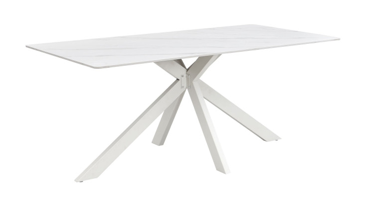 Esstisch Bridget in der Farbe Weiß