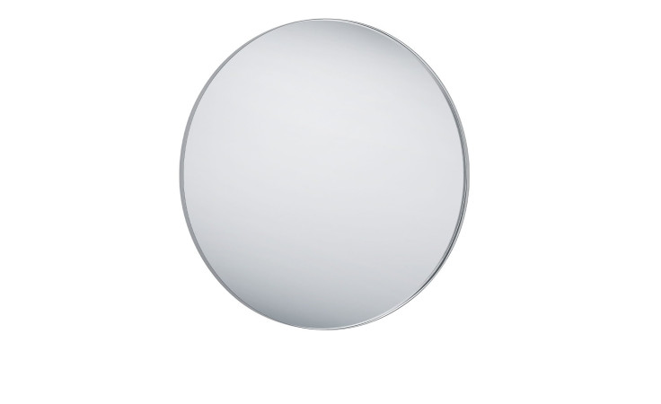 Rahmenspiegel Big mit einem silbernen Rahmen in einer runden Form.