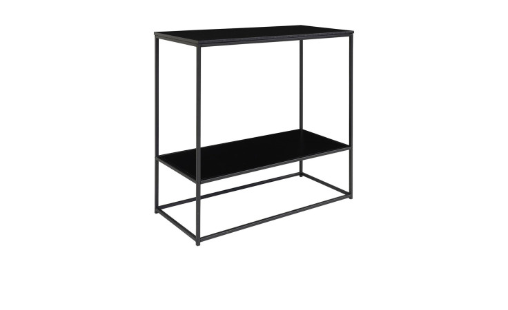 Konsolentisch Nilla von House Nordic aus schwarzem Stahl mit Ablageböden