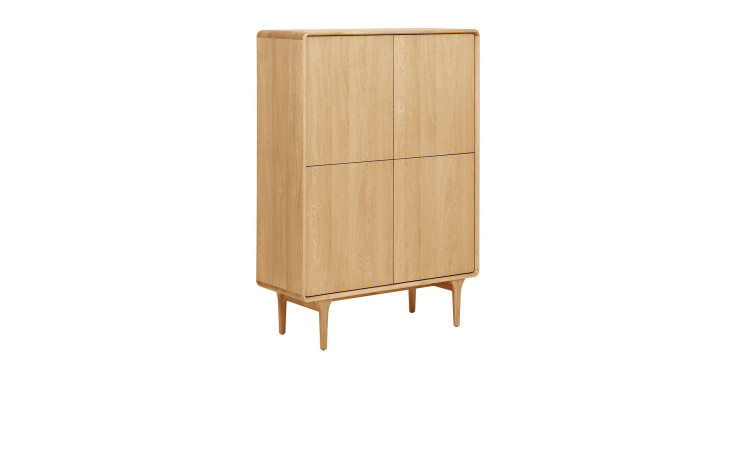 Highboard Nilla von House Nordic aus Eichenfurnier mit 4 Türen