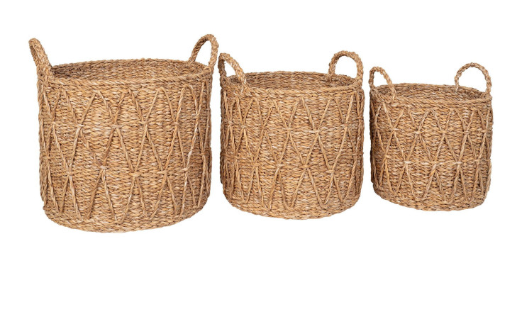 3er-Set Körbe Nilla von House Nordic aus Seegras in der Farbe Natur