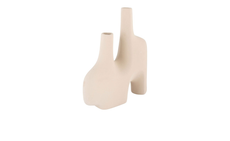 Vase Nilla von House Nordic in der Farbe Sand aus Keramik
