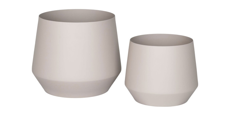 Blumentopf-Set Nilla von House Nordic in der Farbe Sand aus Stahl