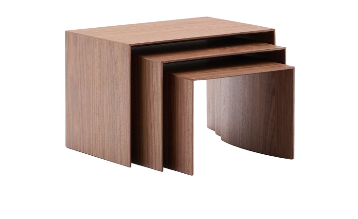 3er Tischset Litto aus Walnussfurnier