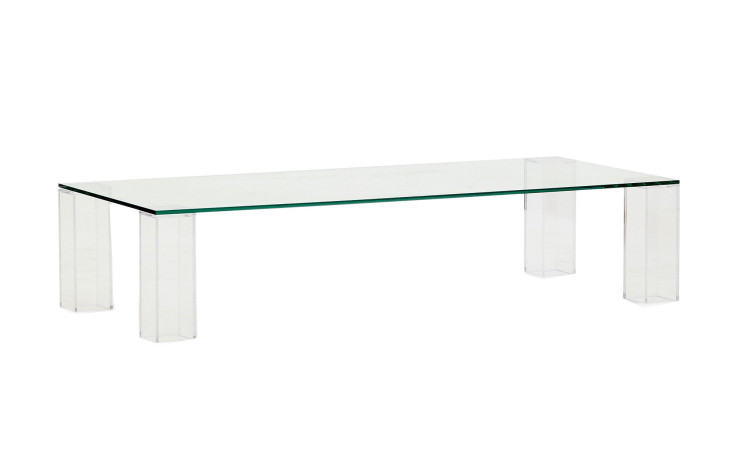 Couchtisch Adularia von Kave Home aus gehärtetem Sicherheitsglas