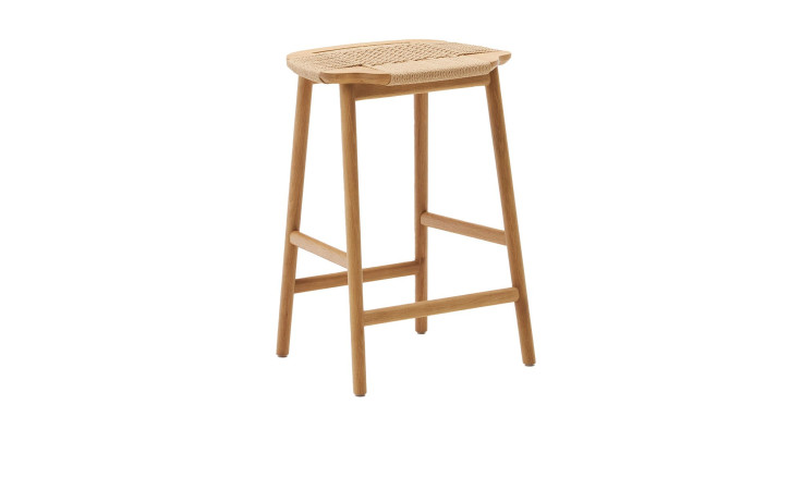 Barhocker Enit von Kave Home aus massivem Eichenholz