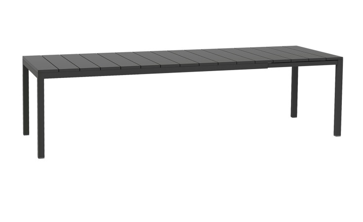 Gartentisch Rio 210 in Anthrazit mit Matt-Effekt, ausziehbar