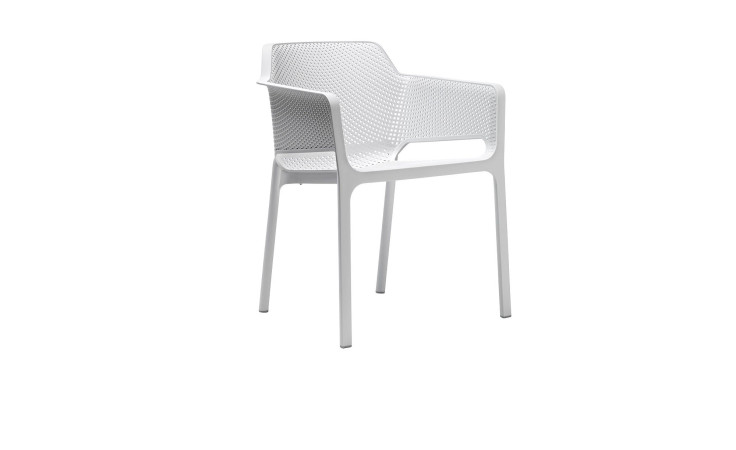 Stuhl Net in Bianco (Weiß) aus Fiberglass-Polypropylen