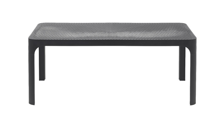 Couchtisch Net Table 100 in Anthrazit, aus Fiberglass-Polypropylen