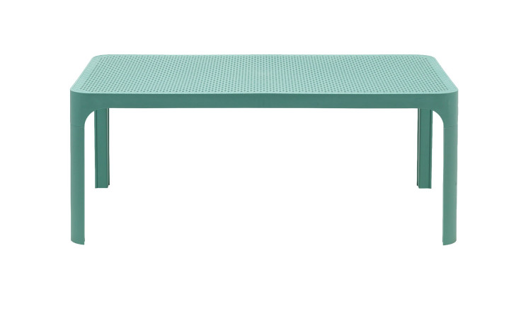 Couchtisch Net Table 100 in Salice (Grün-Blau) aus Fiberglass-Polypropylen