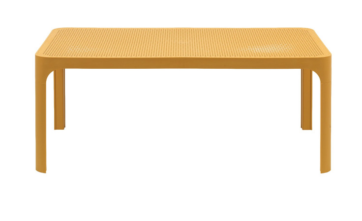 Couchtisch Net Table 100 in Senape (Gelb) aus Fiberglass-Polypropylen