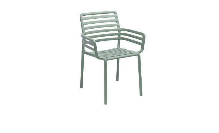 Gartenstuhl Doga in Menta (Grün) Matt-Effekt, aus Fiberglass-Polypropylen