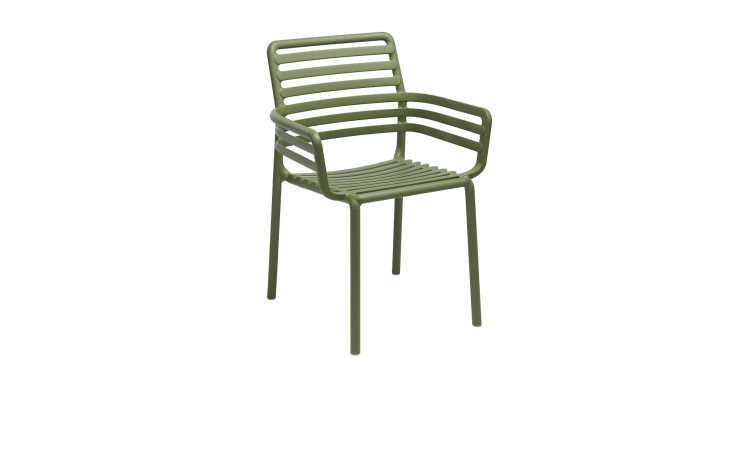 Gartenstuhl Doga in Agave (Grün) Matt-Effekt, aus Fiberglass-Polypropylen
