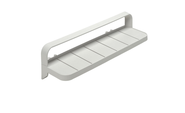 Ablage Maximo in Gesso (Hellgrau), für seitliches Anbringen