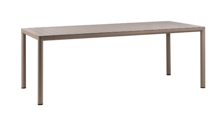 Gartentisch Tevere 210, aus UV-beständigem Fiberg lass-Polypropylen in Tortora