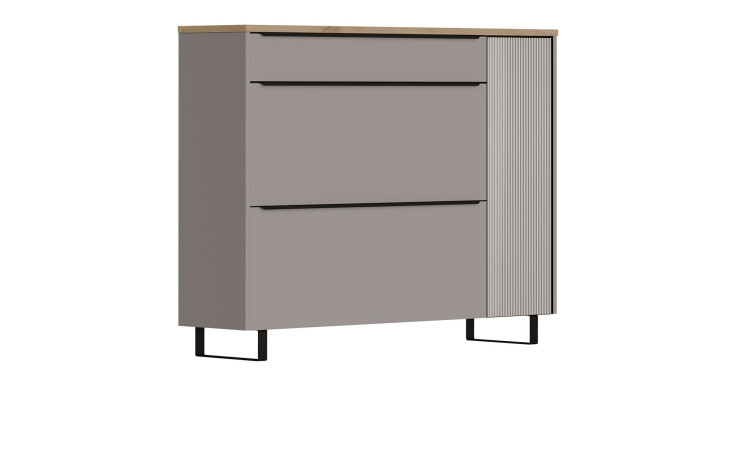 Schuhschrank Brera, Schrägansicht